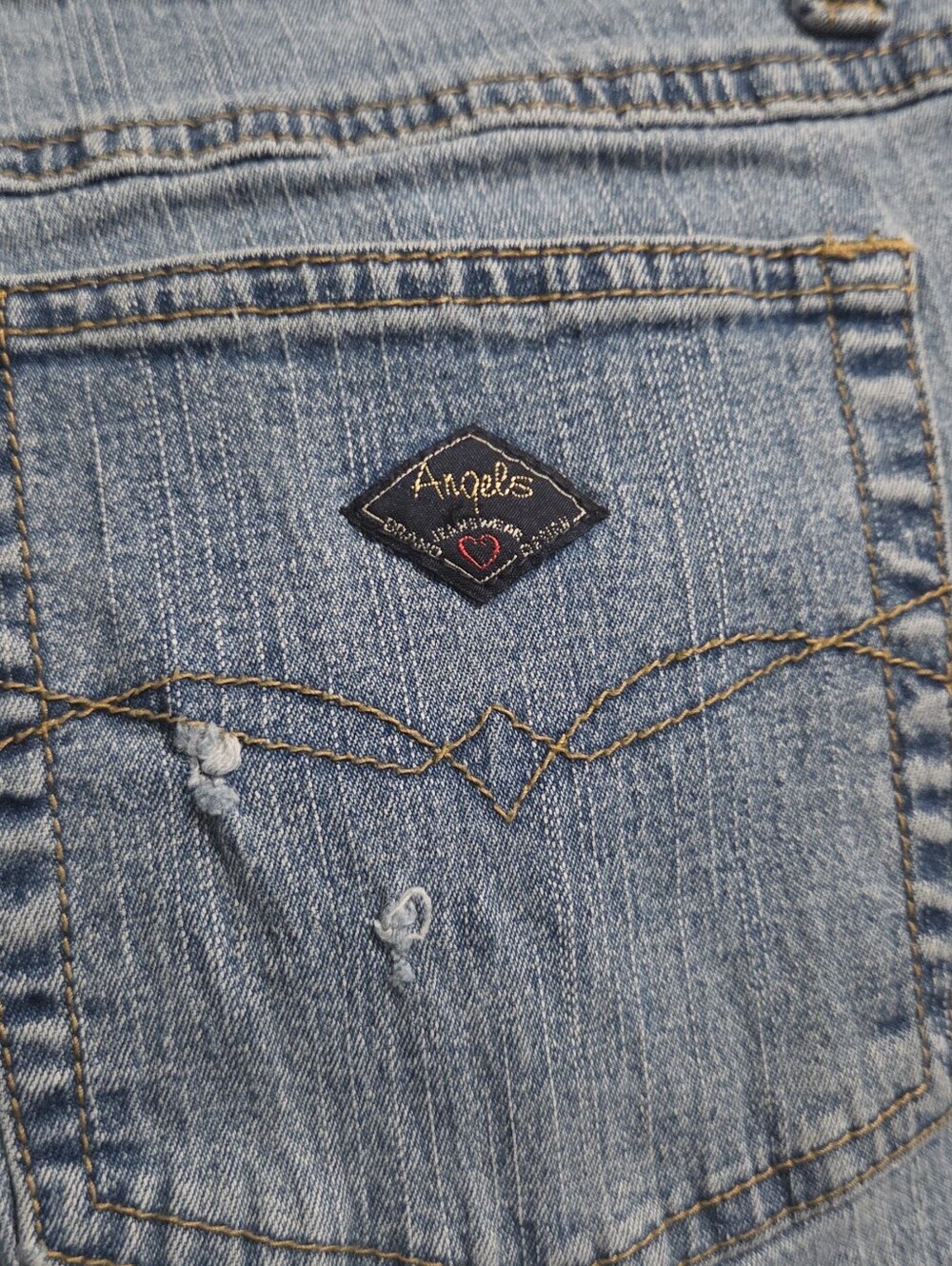 Vintage Y2K - Angels - Light Blue Flare Jeans - Picture 5 of 5